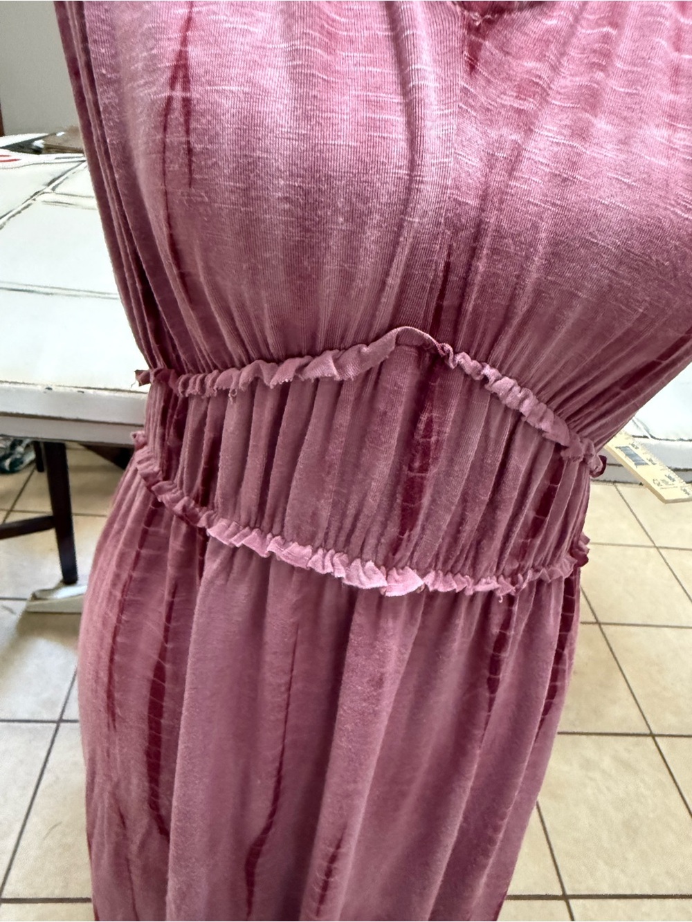 Knox Rose Sleeveless V-Neck Mauve Maxi Dress size Medium - Picture 2 of 10